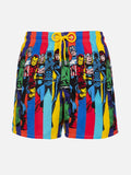 Costume mare Gustavia bianco con stampa piazzata supereroi Marvel | Special Edition