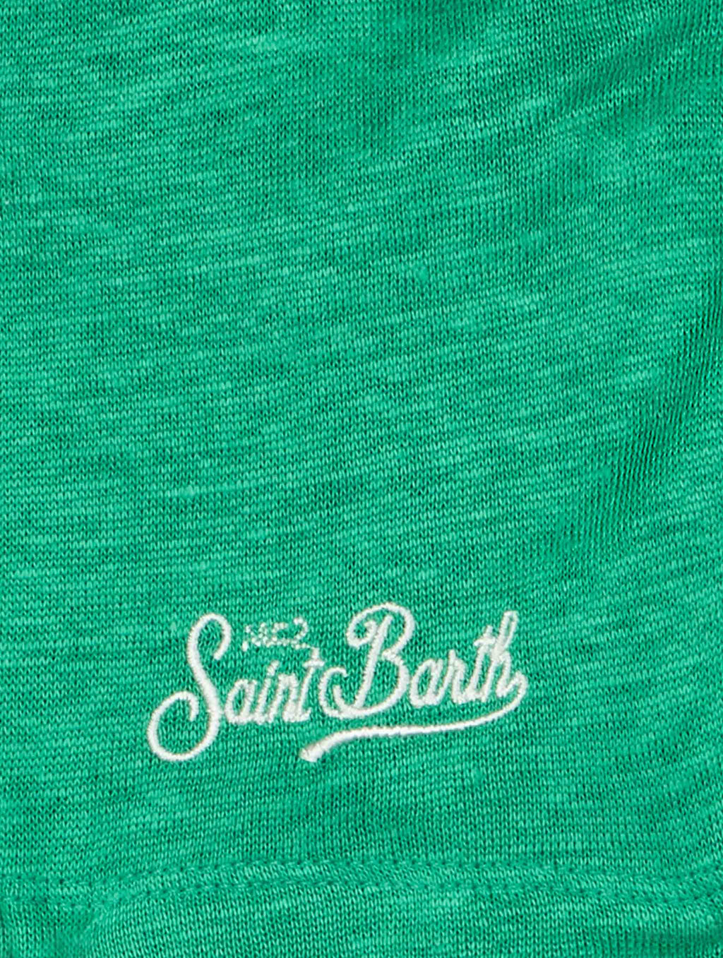 T-shirt Alex verde in lino product image 3