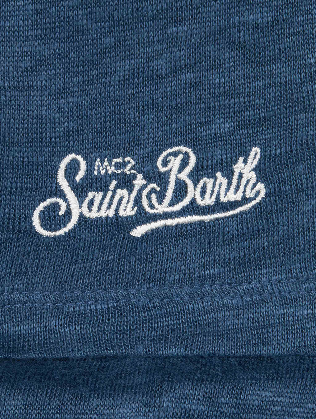 T-shirt Alex blu marino in lino product image 3