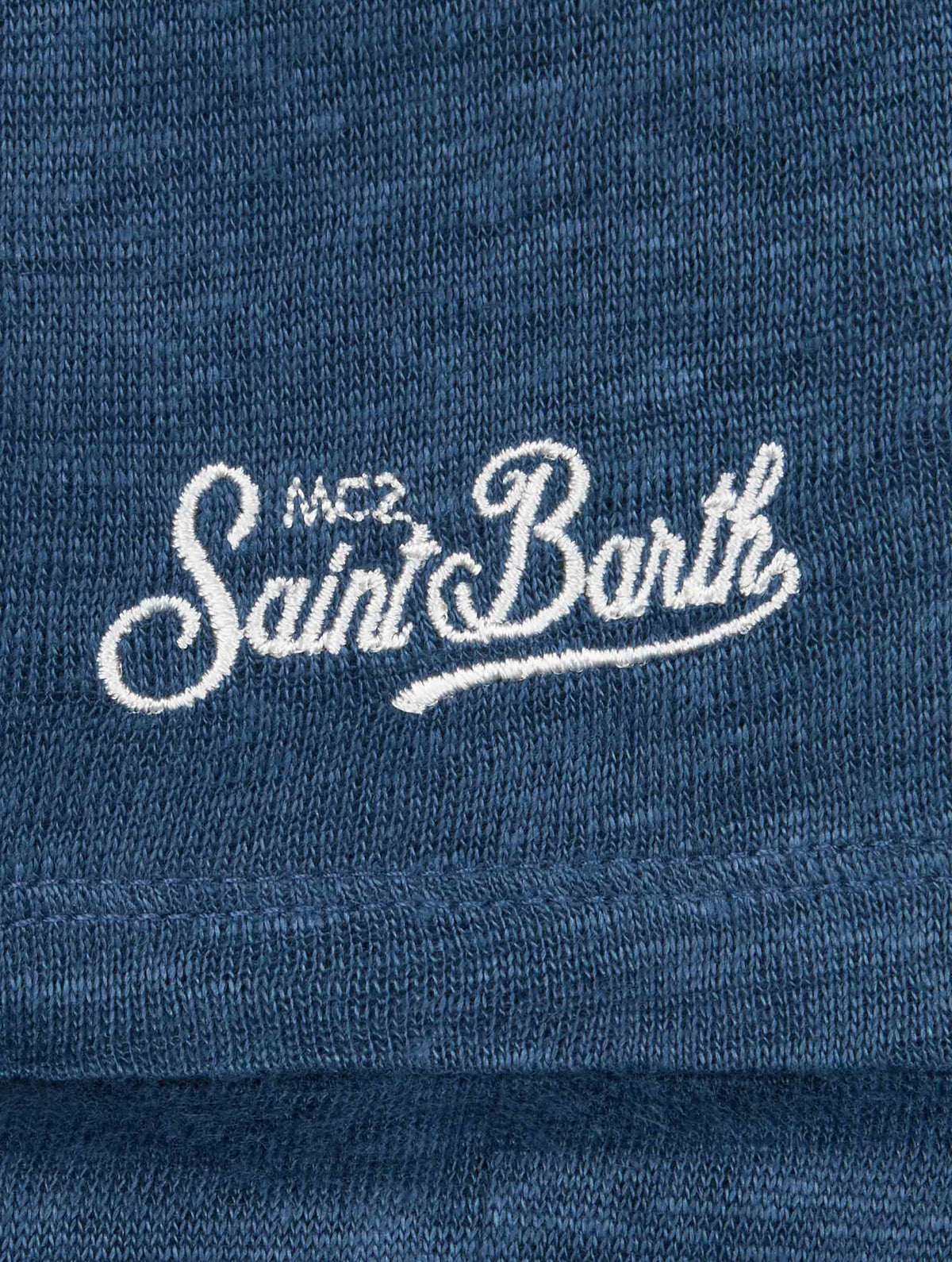 T-shirt Alex blu marino in lino product image 3