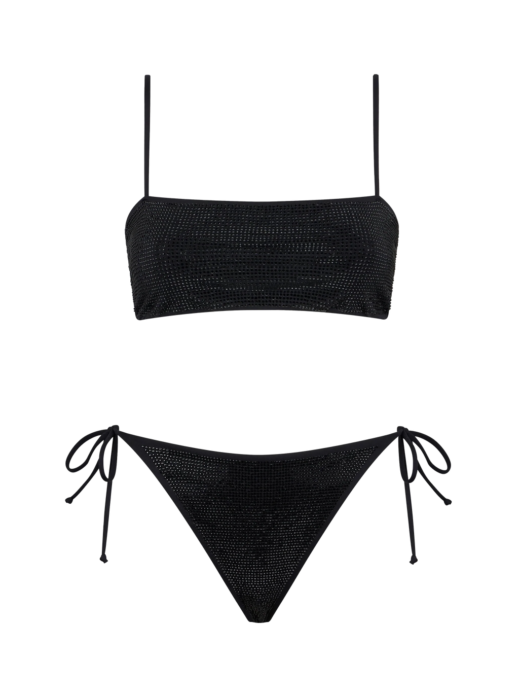 Bikini Athena Virgo fascia con strass nero