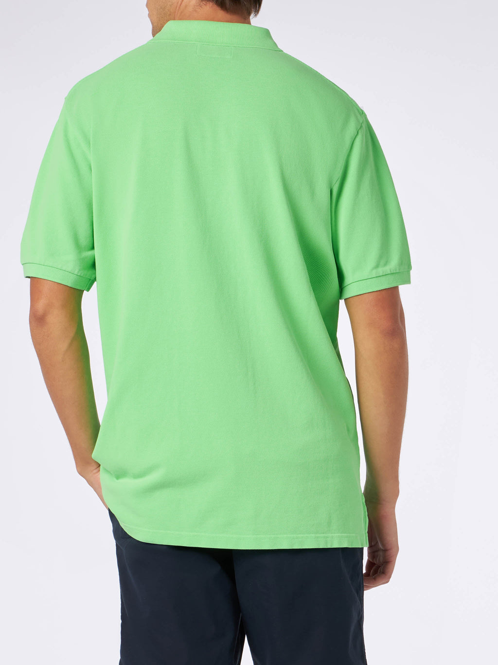 Polo Beverly Hills Vintage verde fluo con ricamo logo product image 3