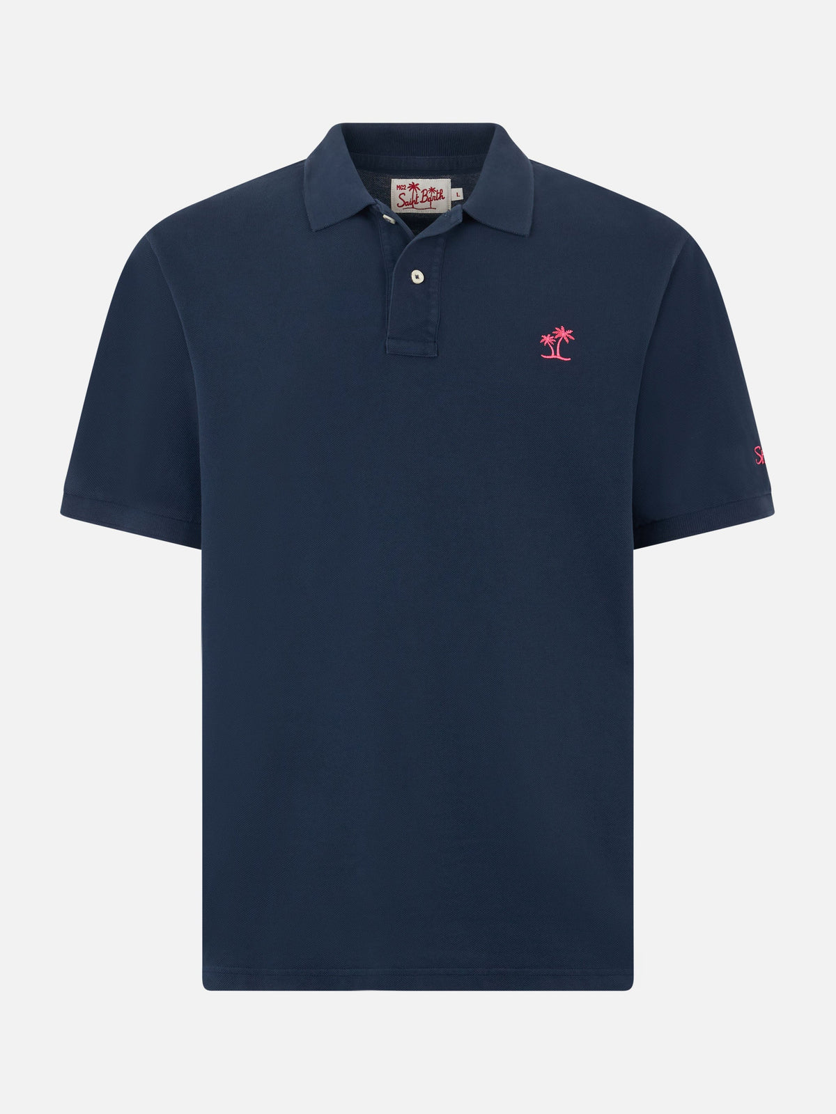 Polo Beverly Hills Vintage blu navy con ricamo logo product image 4
