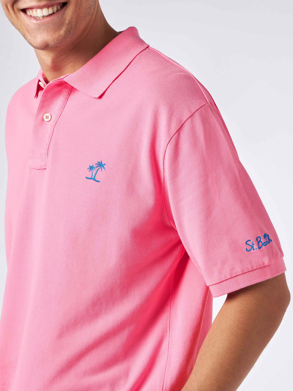 Polo Beverly Hills Vintage rosa con ricamo logo product image 2