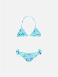 Bikini Cris con stampa granchi su fondo bianco