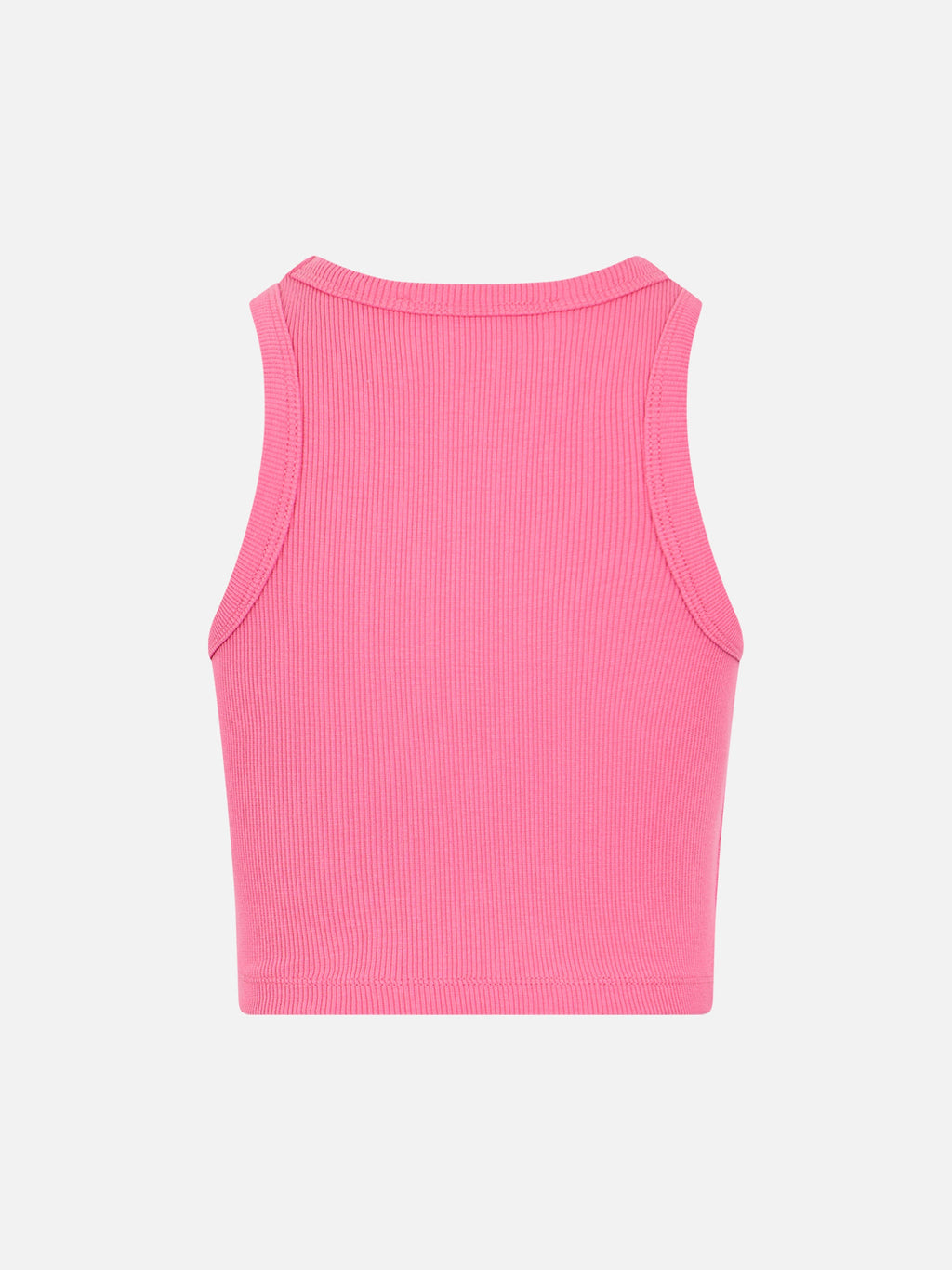 Canotta crop Blue Jr fucsia con stampa St. Barth Beach Club