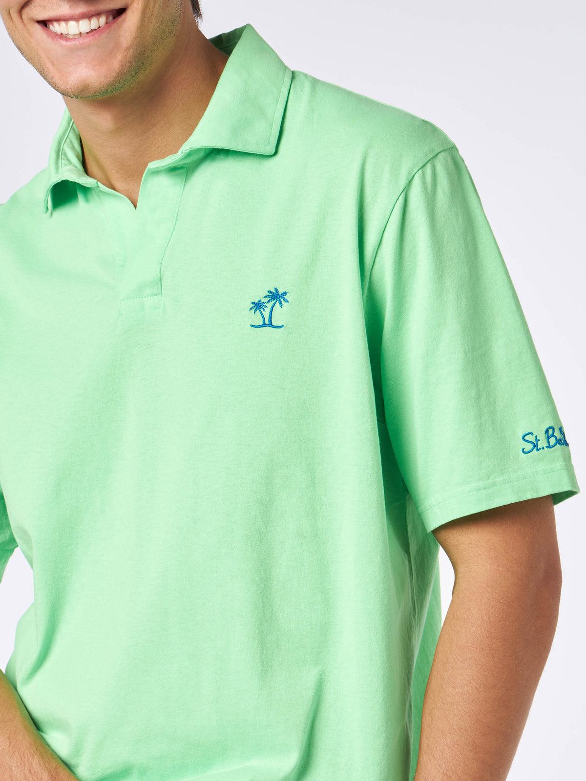 Polo Brighton verde tinta in capo product image 2