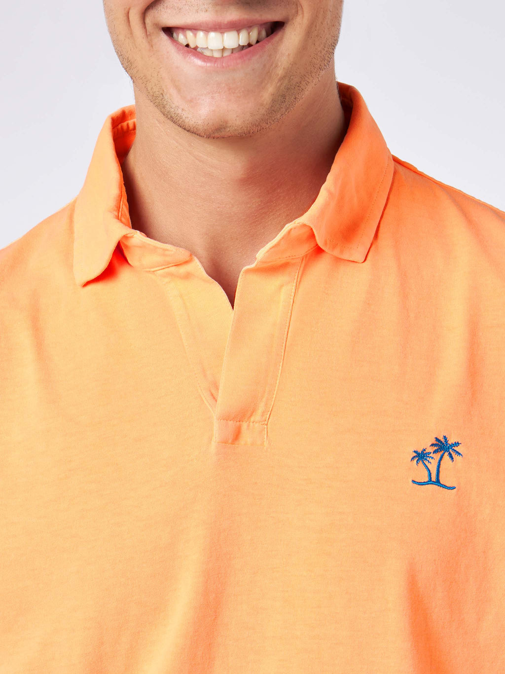 Polo Brighton arancione tinta in capo product image 2
