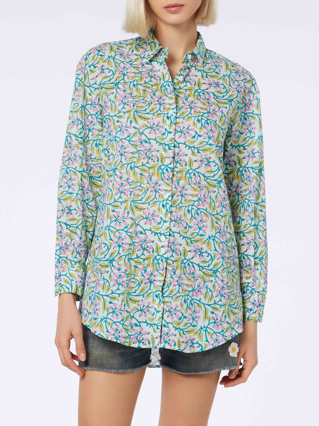 Camicia Brigitte in cotone con stampa floreale Delhi product image 1
