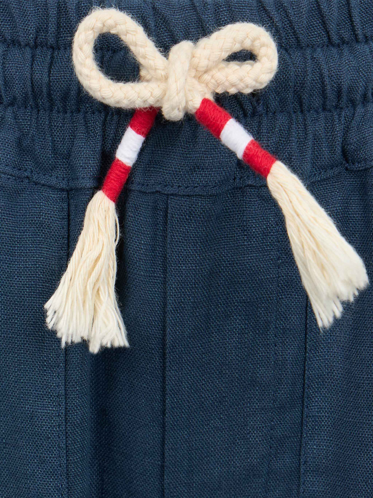 Pantaloni lunghi Calais Jr blu navy in lino
