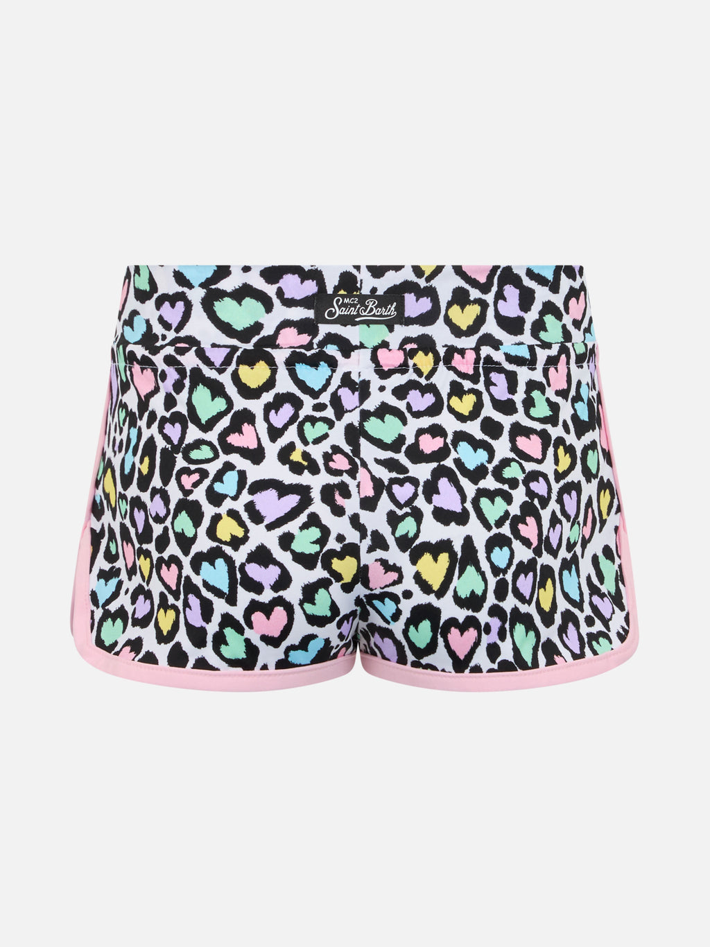 Shorts mare Coco con stampa animalier a cuori product image 2