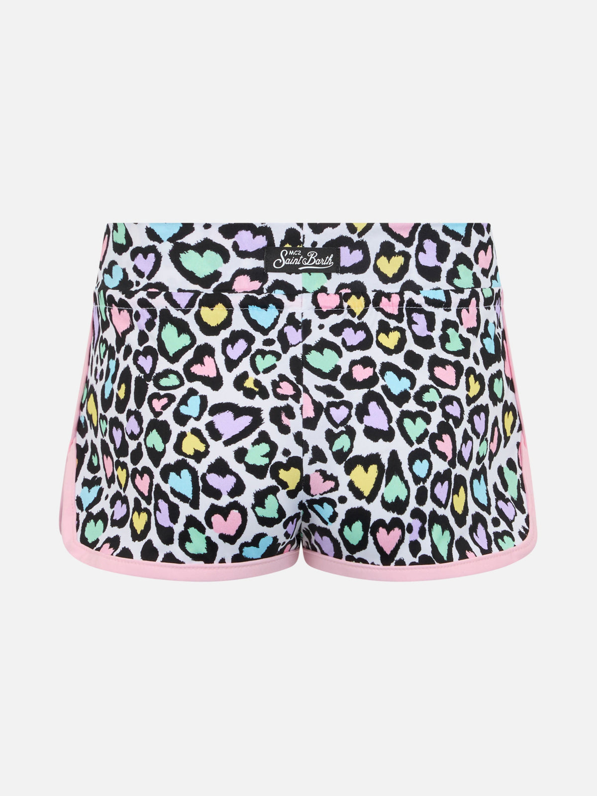 Shorts mare Coco con stampa animalier a cuori product image 2