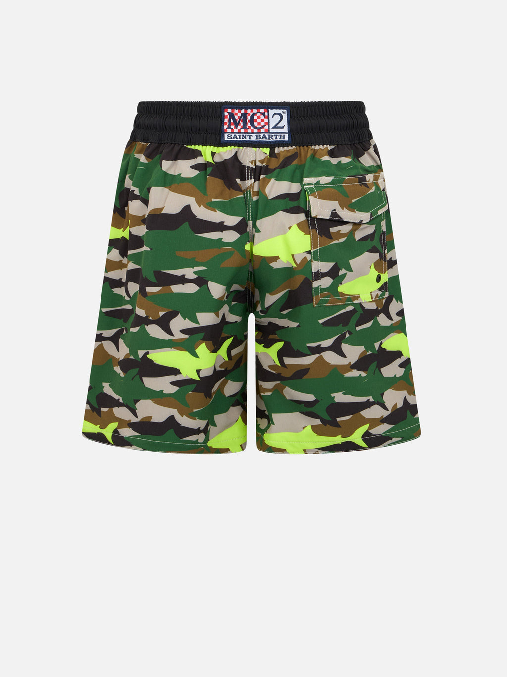 Costume mare Comfort Surf Jr con stampa squali camouflage