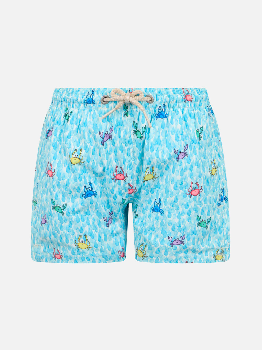 Costume mare Comfort Light Jr bianco con stampa granchi