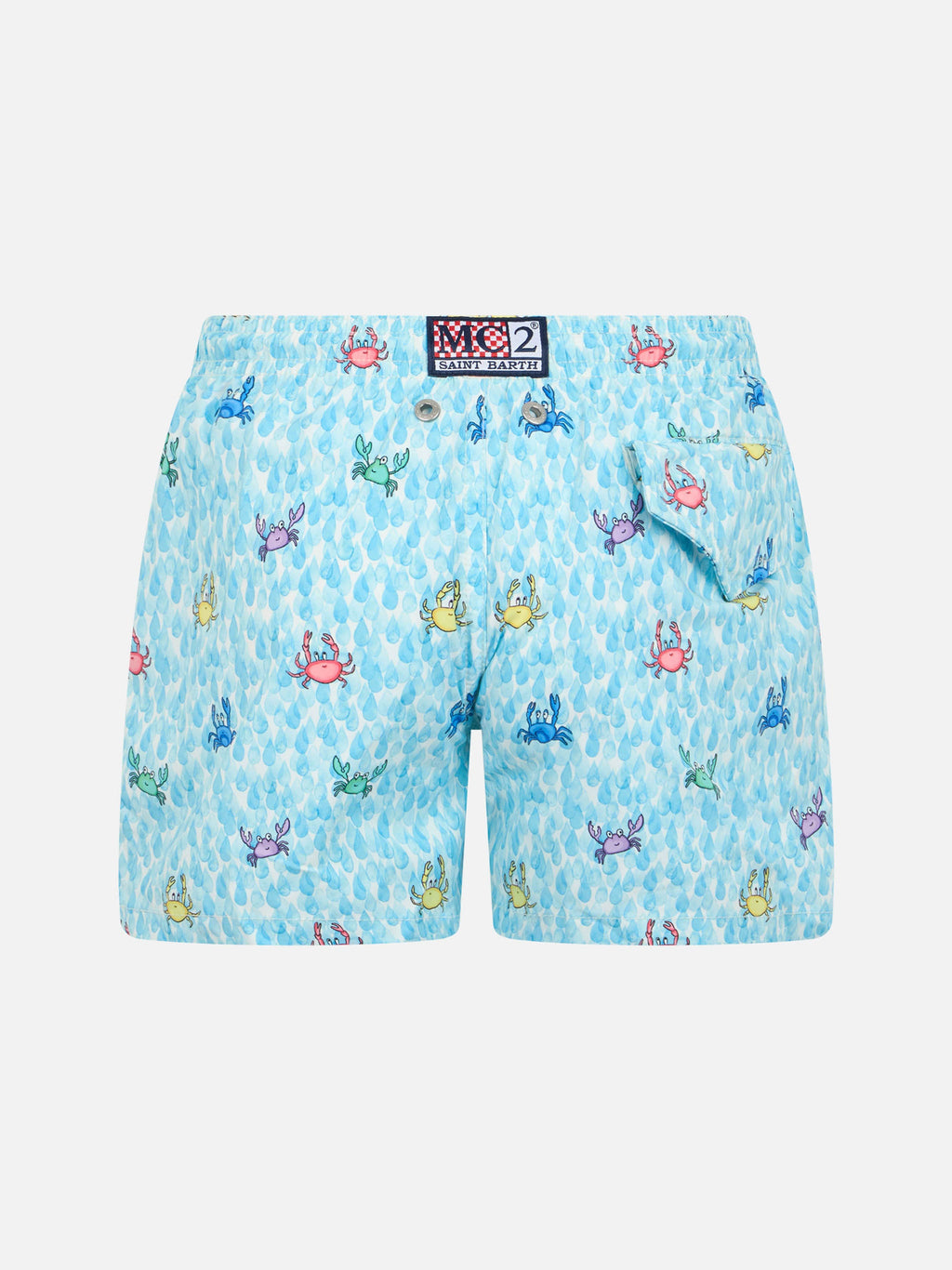 Costume mare Comfort Light Jr bianco con stampa granchi