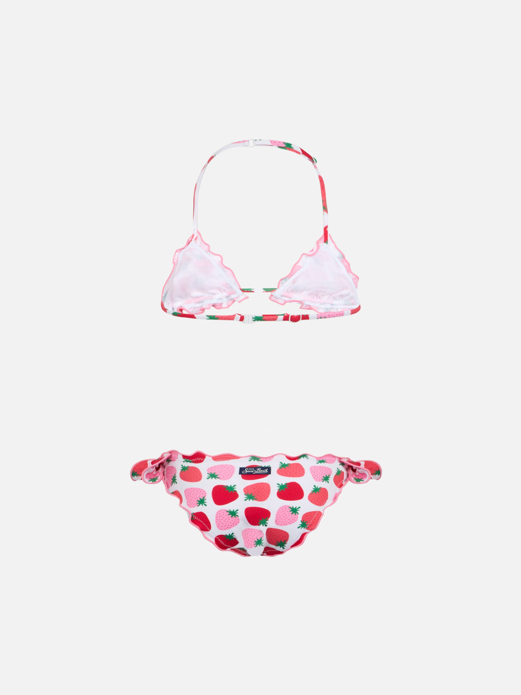 Bikini Cris bianco con stampa frutti rossi