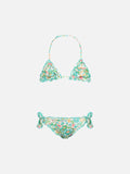 Bikini Cris verde acqua con stampa floreale Betsy | Made with Liberty Fabric