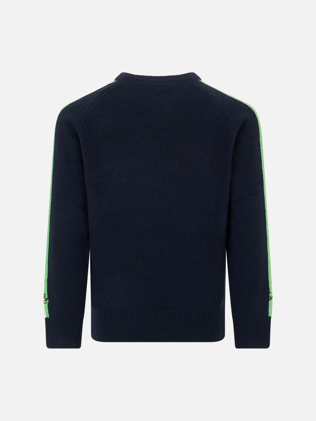 Maglia girocollo Douglas blu navy con jacquard Bart Simpson | Special Edition