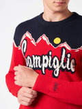 Maglia girocollo Heron con jacquard sole di Campiglio