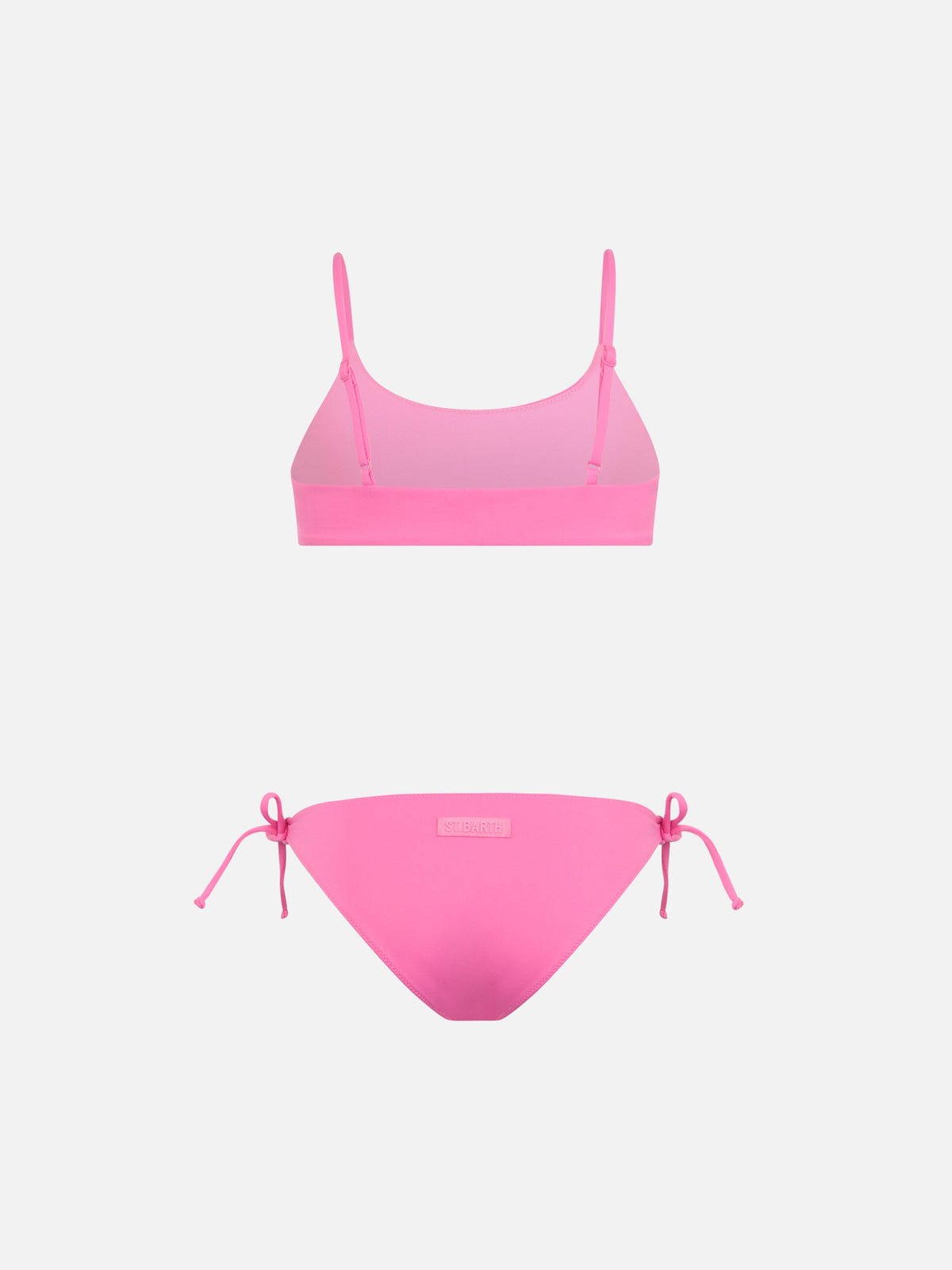 Bikini bralette Jaiden rosa con strass