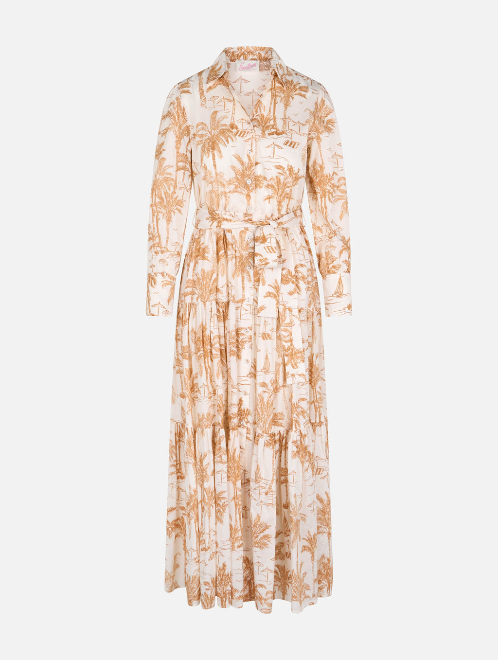 Abito lungo Jensen in cotone con stampa toile de Jouy