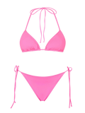 Bikini Leah Marielle triangolo rosa fluo tinta unita