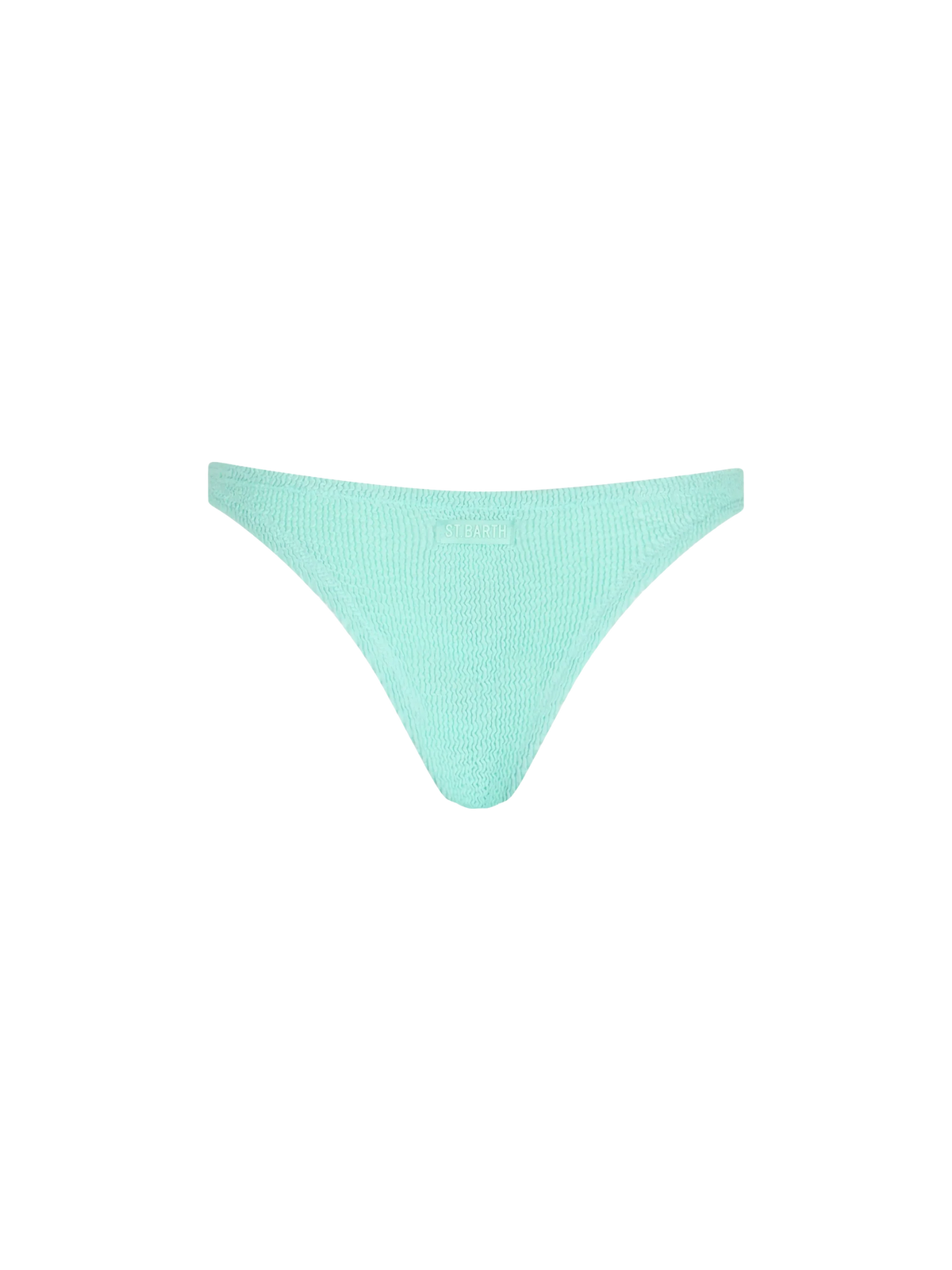 Slip mare Naomi verde salvia in tessuto crinkle
