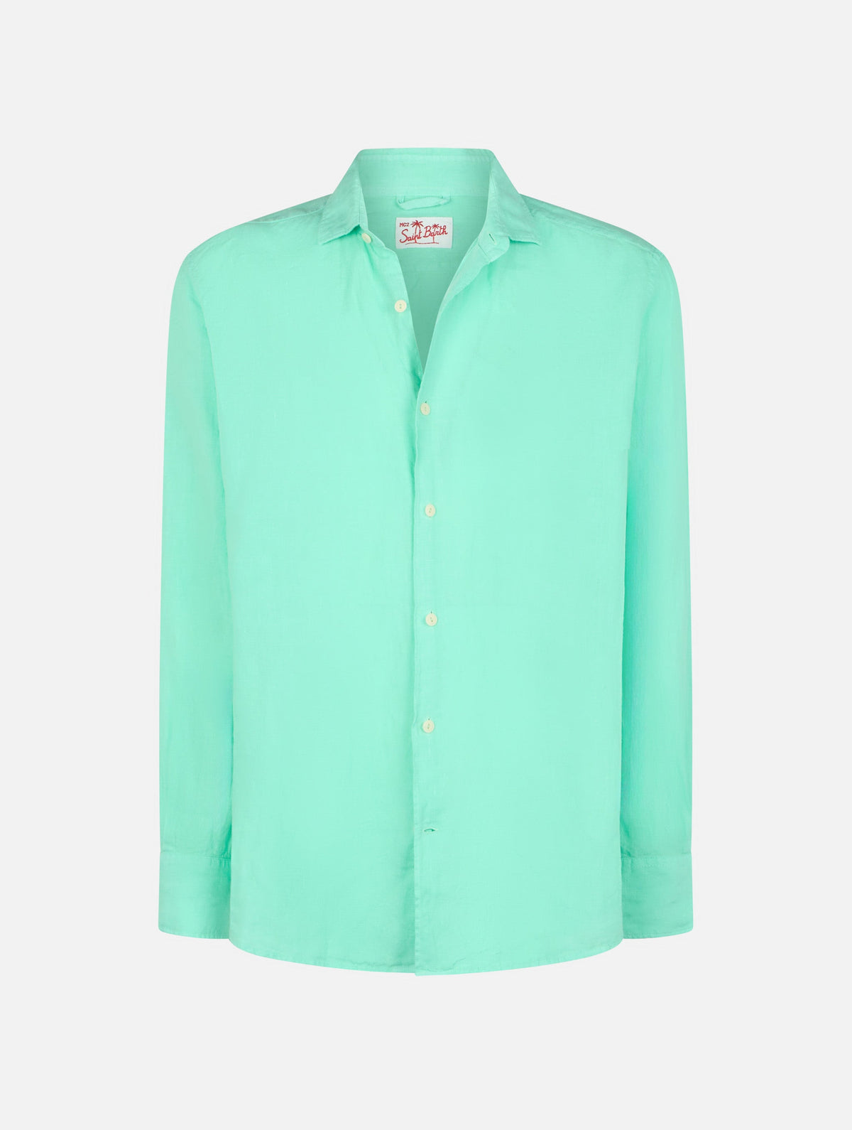 Camicia Pamplona verde menta in lino product image 4