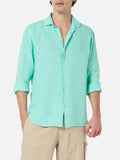 Camicia Pamplona verde menta in lino product image 1