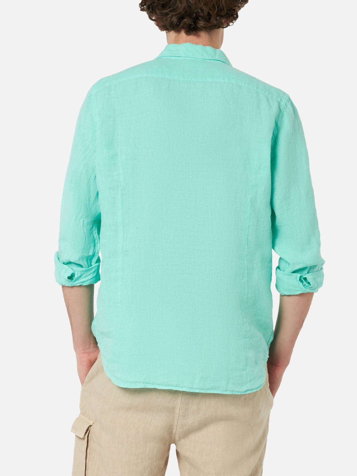 Camicia Pamplona verde menta in lino product image 2