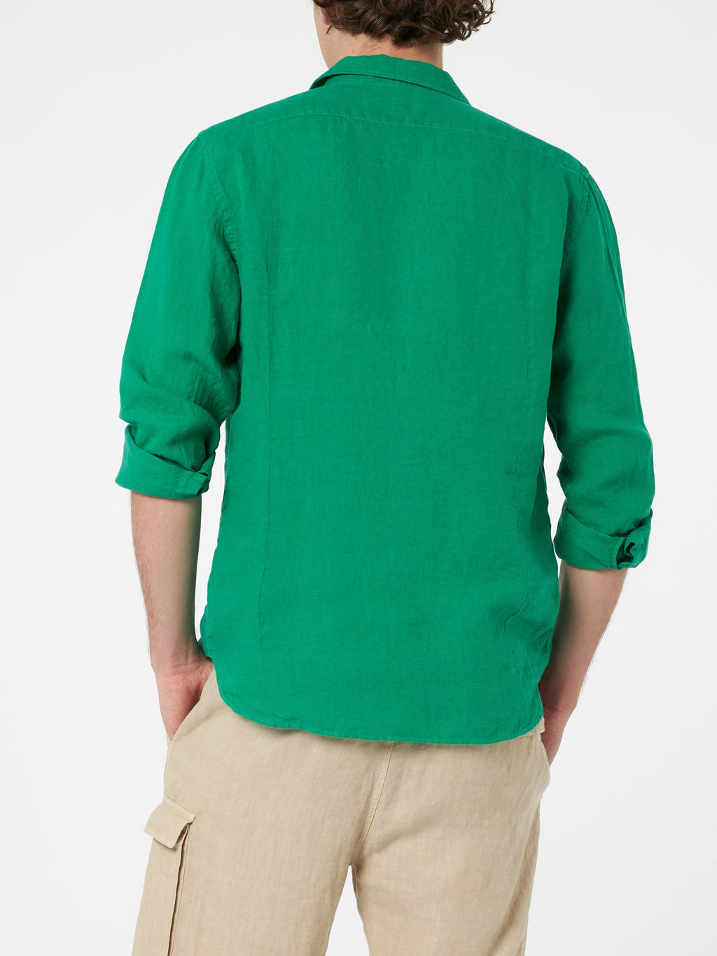 Camicia Pamplona verde in lino product image 2