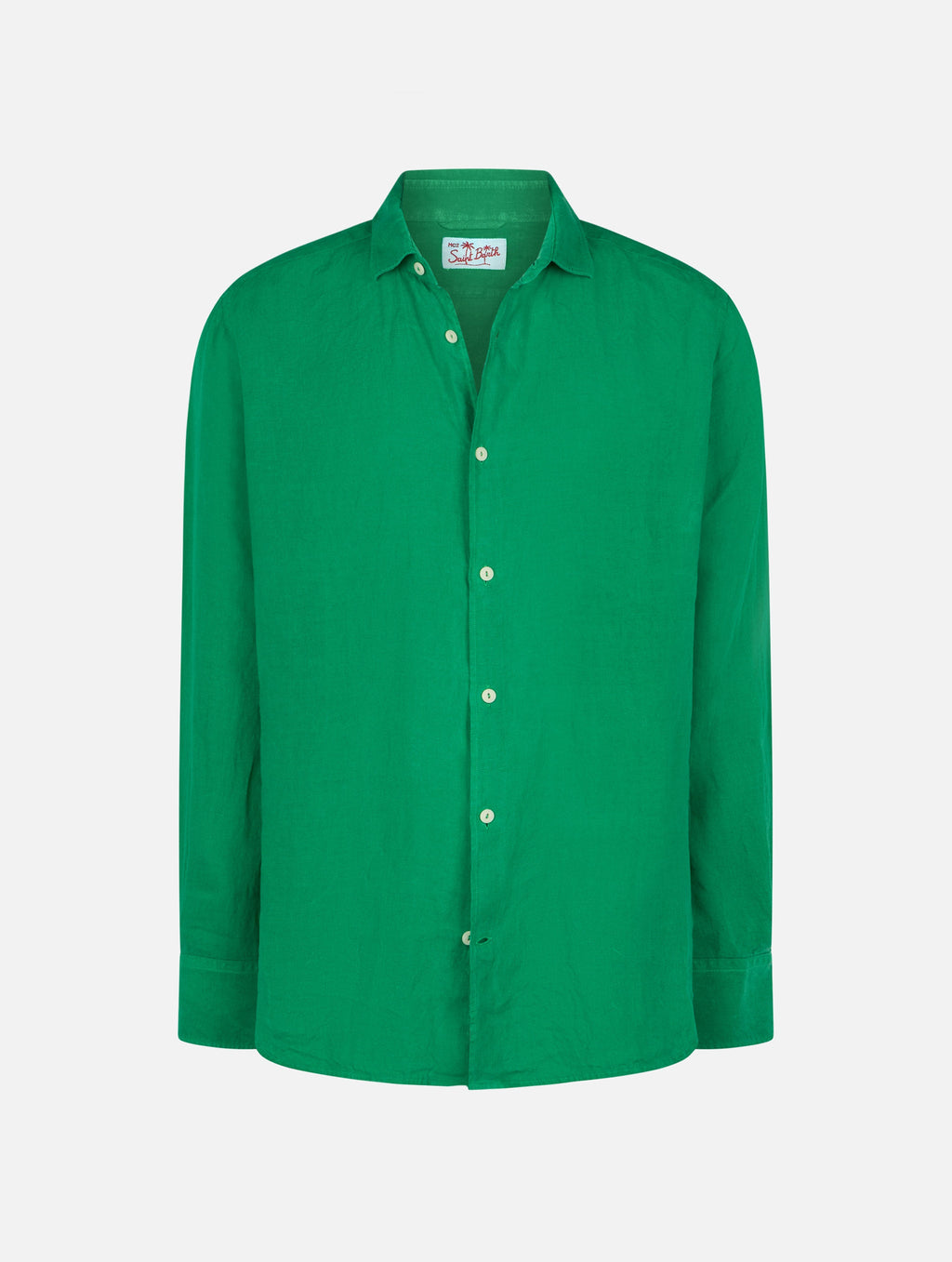 Camicia Pamplona verde in lino product image 4