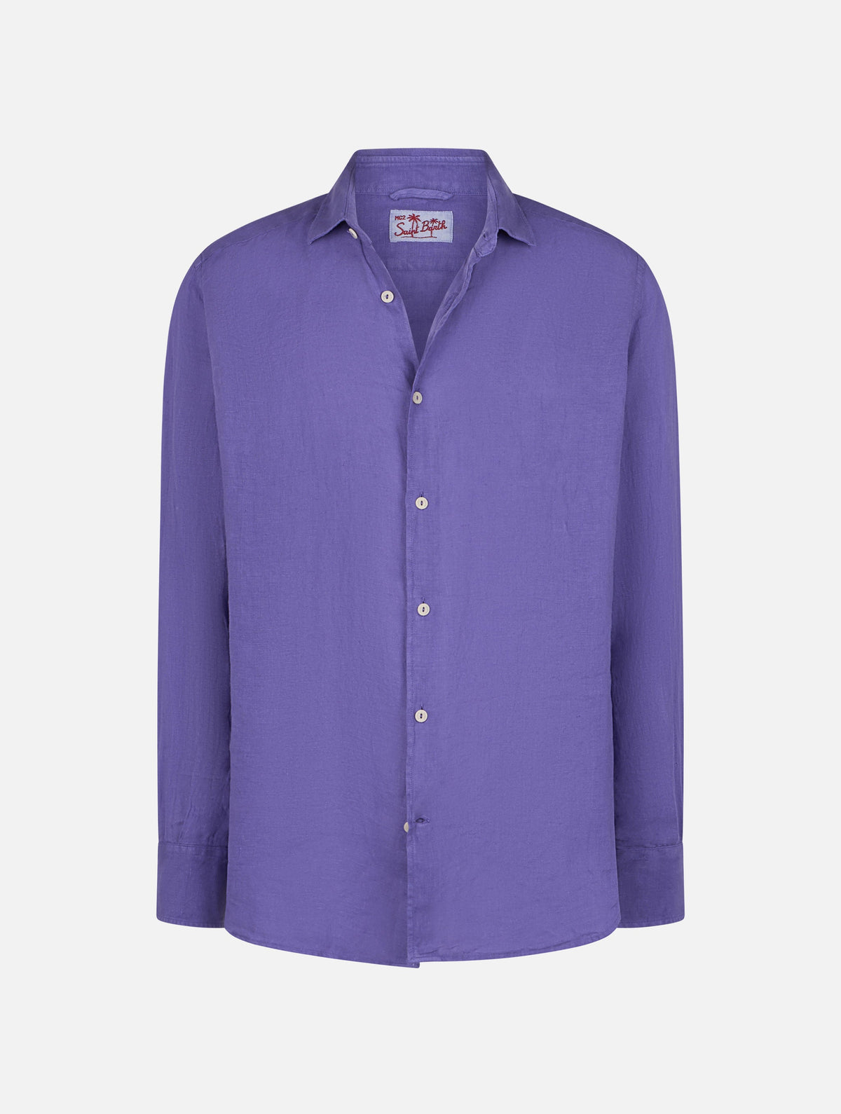 Camicia Pamplona viola vintage in lino product image 4