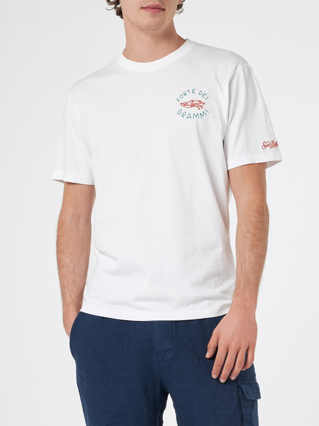 T-shirt Portofino bianca con ricamo Forte dei Drammi product image 3