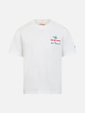 T-shirt Portofino Jr bianca con ricamo Me ne vado dai nonni product image 1