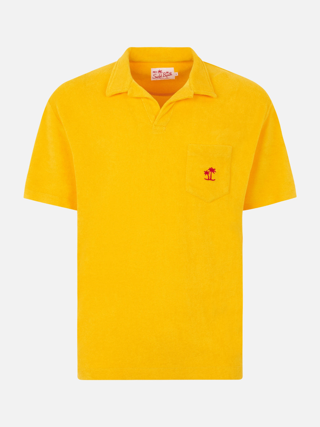 Polo Powel gialla in spugna con ricamo logo product image 4