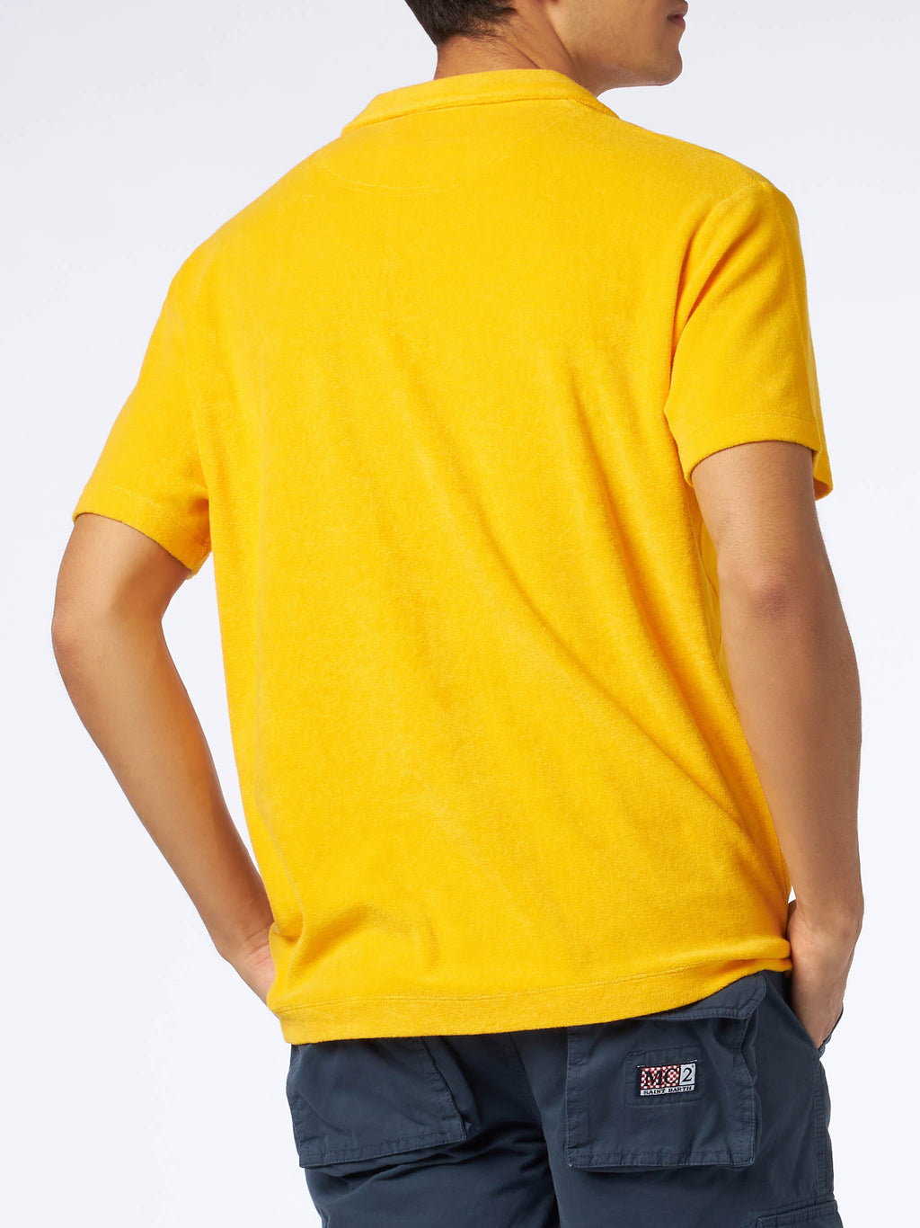 Polo Powel gialla in spugna con ricamo logo product image 3