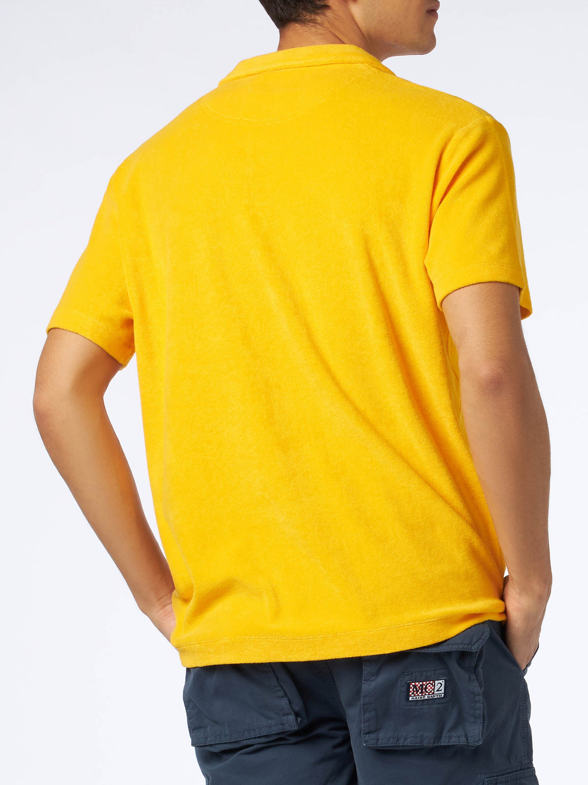 Polo Powel gialla in spugna con ricamo logo product image 3