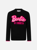 Maglia Princess nera con jacquard Barbie St. Barth | Special Edition