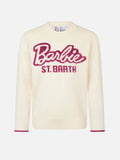 Maglia Princess bianco panna con jacquard Barbie St. Barth | Special Edition
