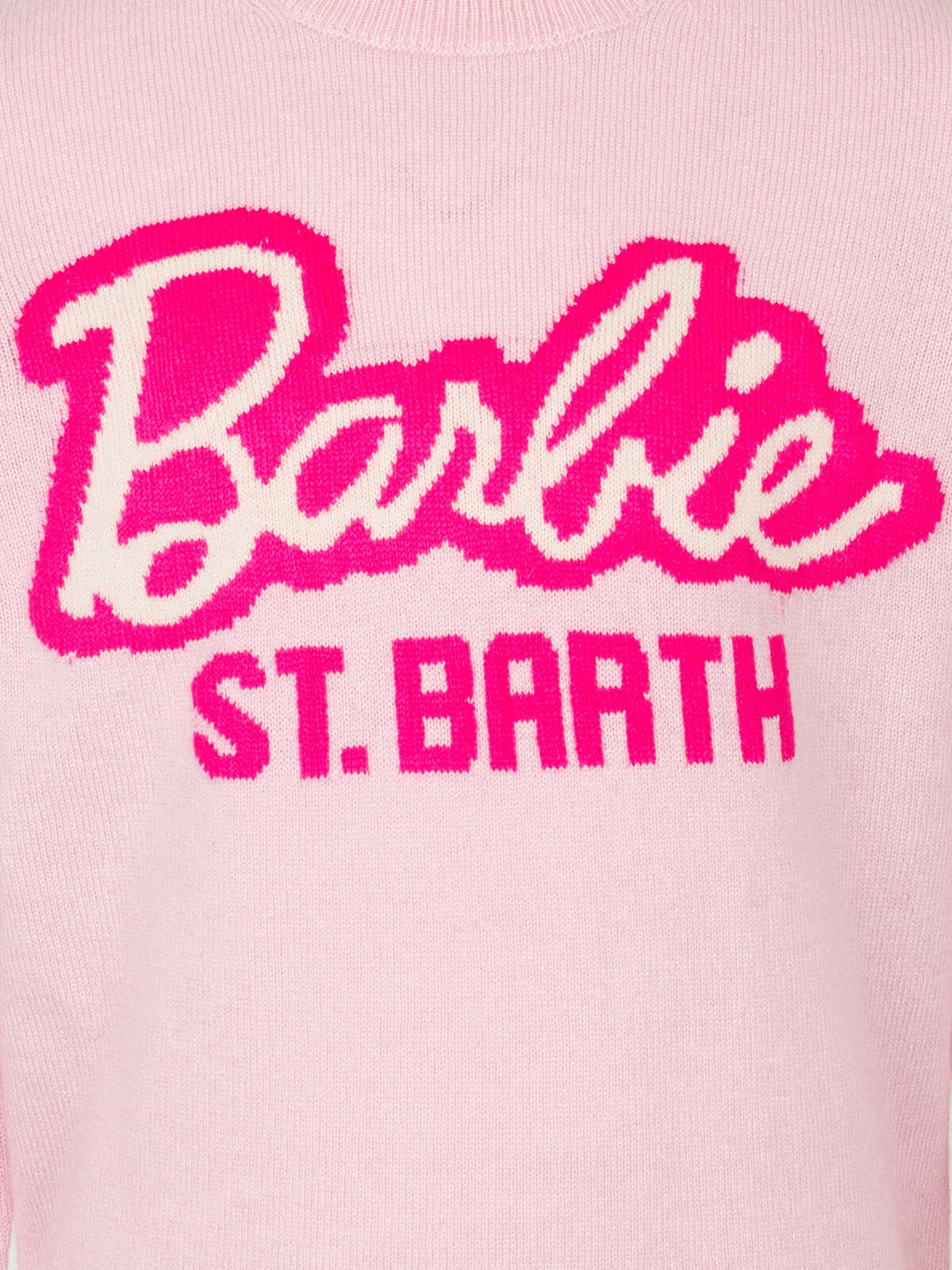Maglia Princess rosa con jacquard Barbie St. Barth | Special Edition