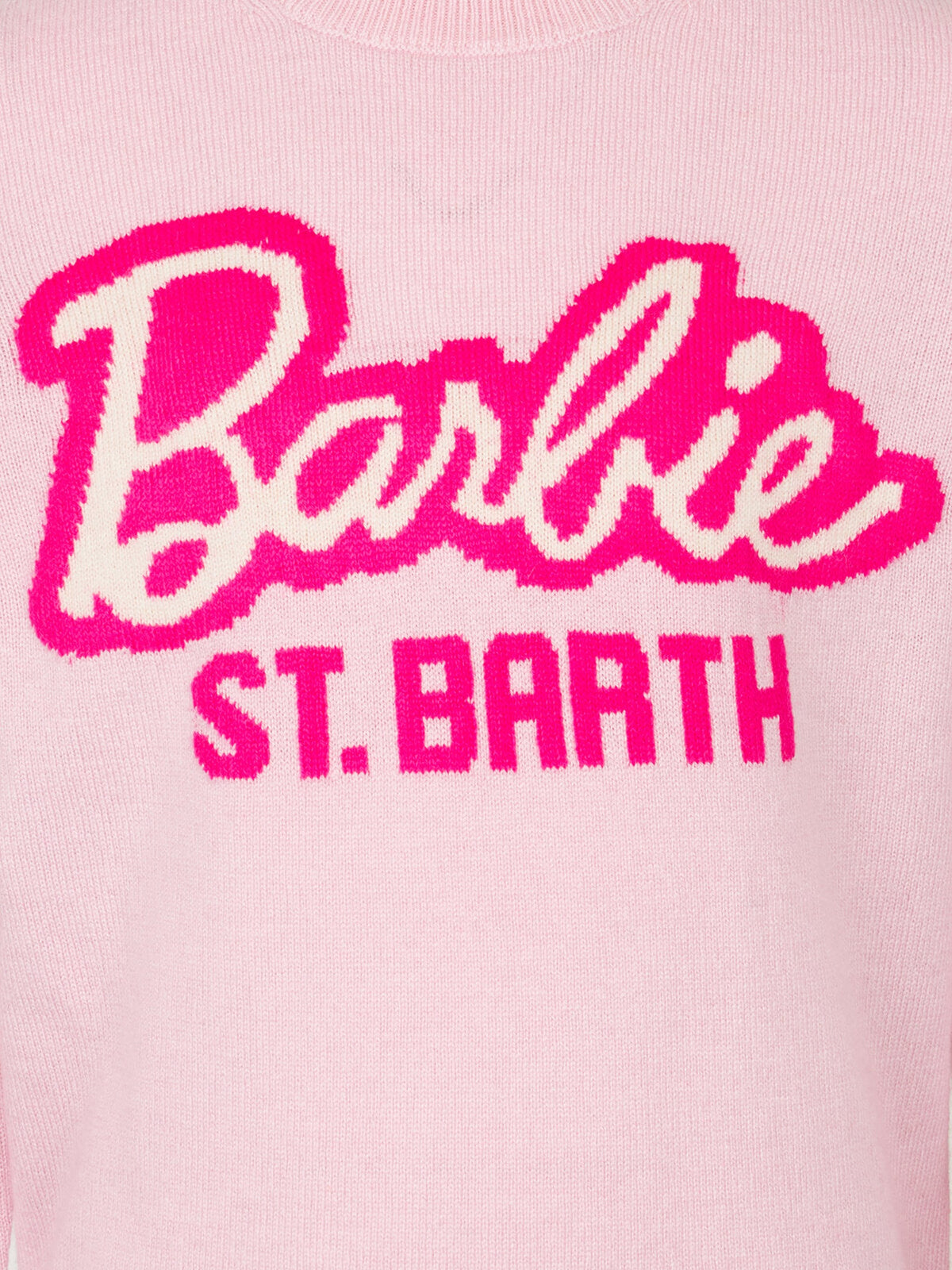 Maglia Princess rosa con jacquard Barbie St. Barth | Special Edition