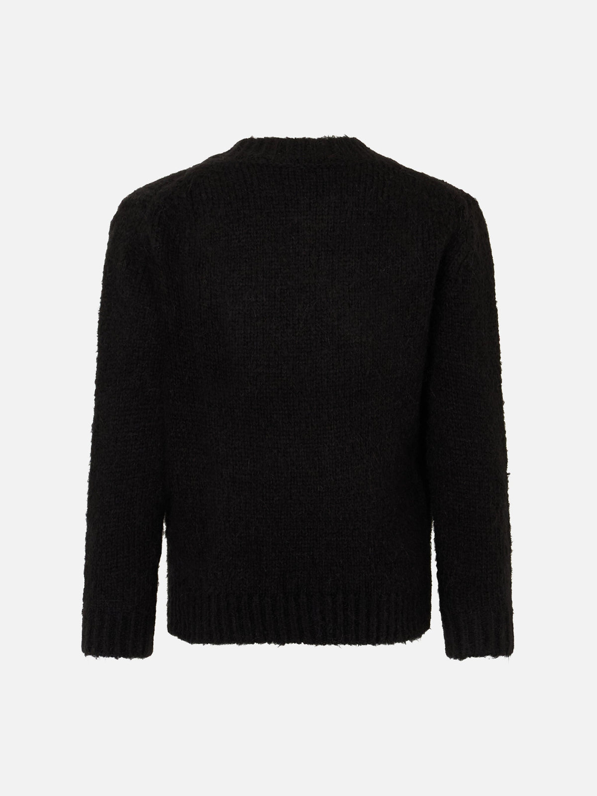 Maglia girocollo Princess Soft nera con ricamo Volevo un Gatto Nero
