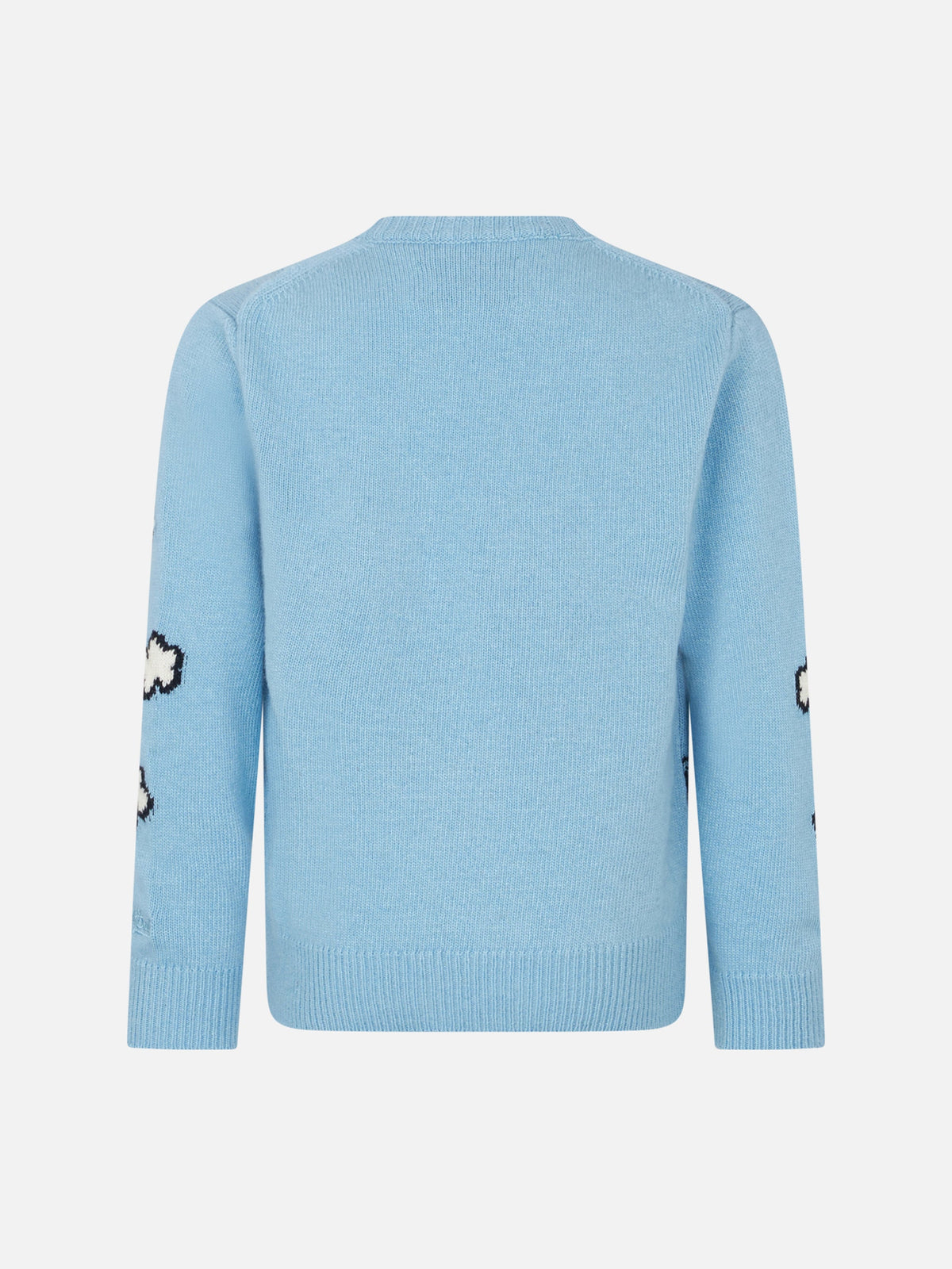 Maglia Princess azzurra con ricamo cartolina New York