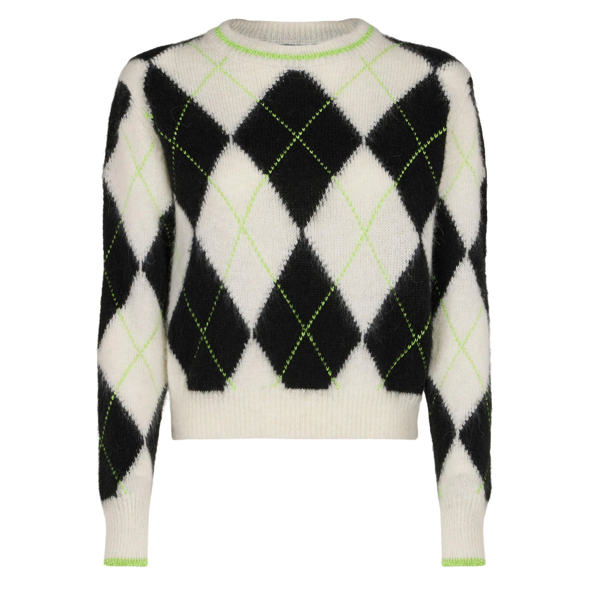 Maglia corta New Queen Soft con motivo argyle