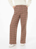Pantaloni palazzo Rebella bianchi e neri pied de poule