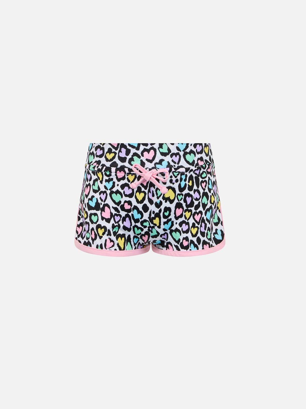 Shorts mare Coco con stampa animalier a cuori product image 1