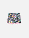 Shorts mare Coco con stampa animalier a cuori product image 1