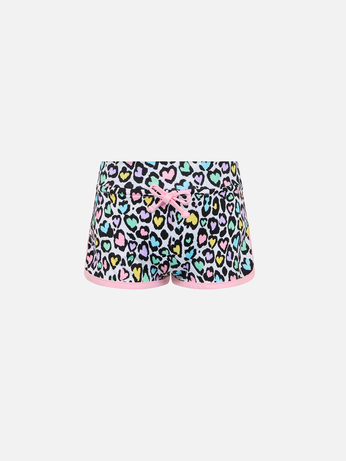 Shorts mare Coco con stampa animalier a cuori product image 1