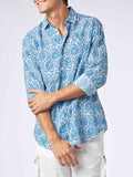 Camicia Sikelia bianca in mussola con stampa paisley product image 1